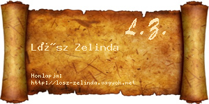 Lősz Zelinda névjegykártya